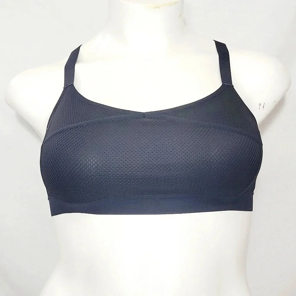 LARGE Champion C9 N9704 Mesh Cami Wire Free Sports Bra Black NWT New with Tag - Picture 2 of 7